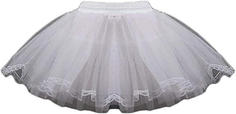 METEMEI 3 Layers Girls Slip Flower Girl Petticoat Crinoline Hoopless Skirt Underskirt for Kids KPT2 Girls' Slip - Image 1
